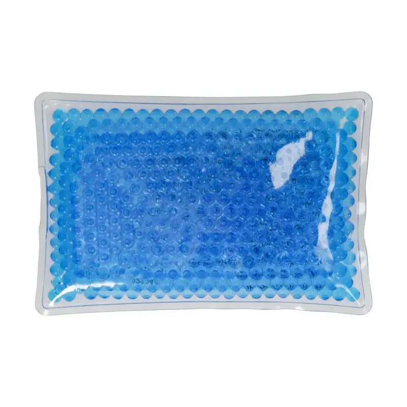 Rechteckiges Kühl-/Wärmekissen Bead in Blau – Flexibles Gelkissen für Therapie