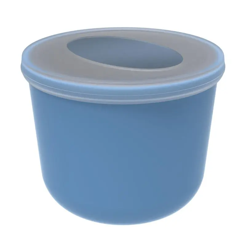 ToGo Lunchpot 650ml - Cozy Blue and Transparent, Portable, Stylish Food Container