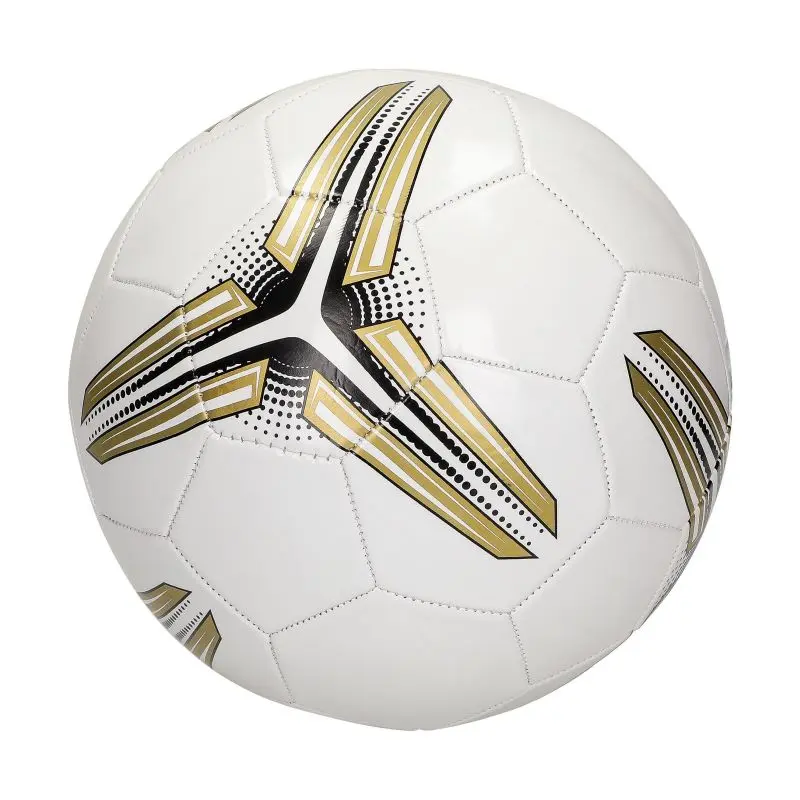 Match Fußball in Weiß-Gold – Stilvoll und professionell für Wettkämpfe