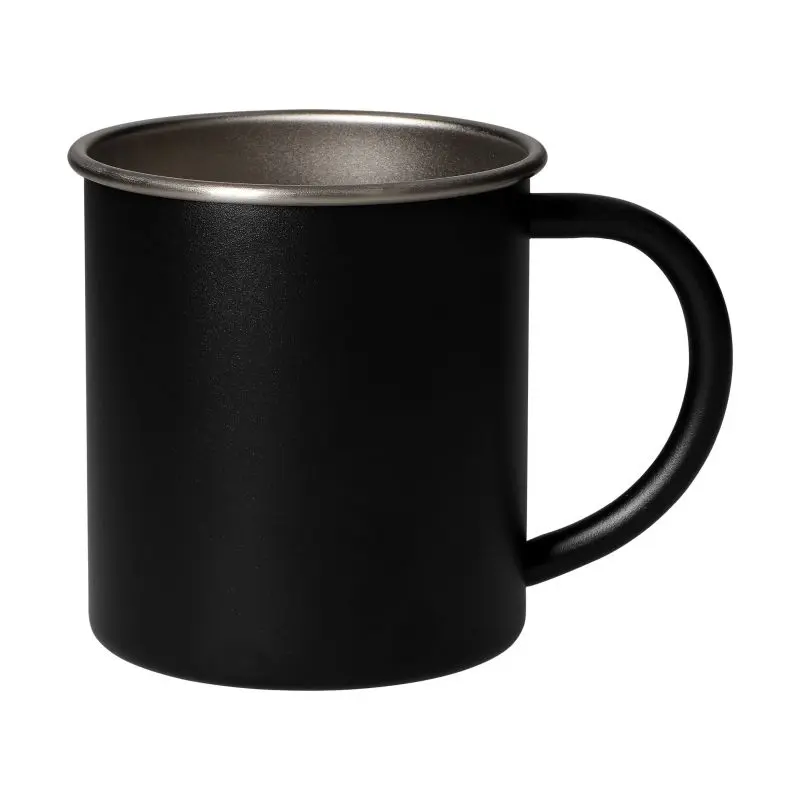 Adventura Edelstahlbecher 340 ml in Schwarz, Robust & Stilvoll für Unterwegs