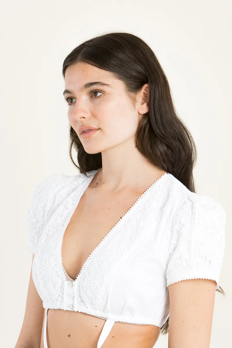 Gottseidank Dirndlbluse Liesbeth weiß