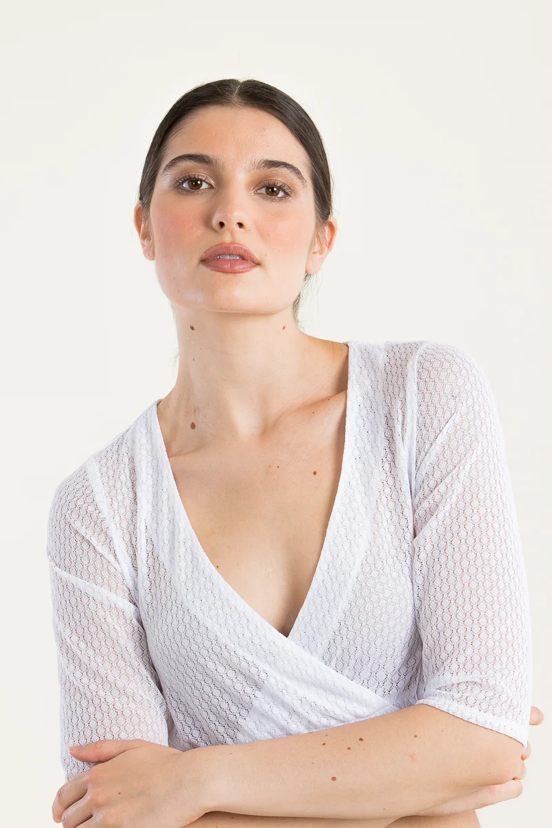 Berwin & Wolff Dirndlbluse Spitze Dreiviertelarm