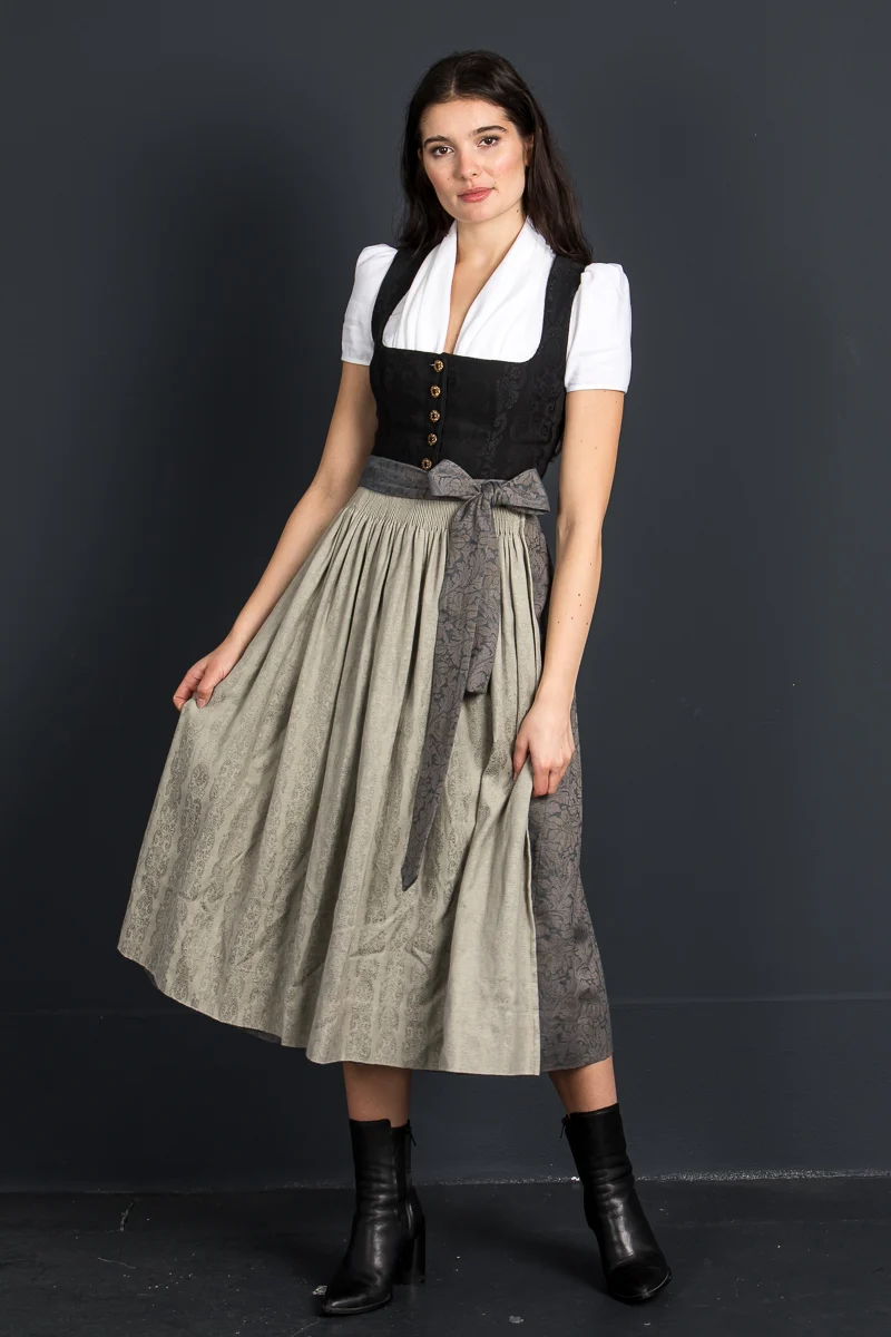 Gottseidank Dirndl Helene schwarz/chamois