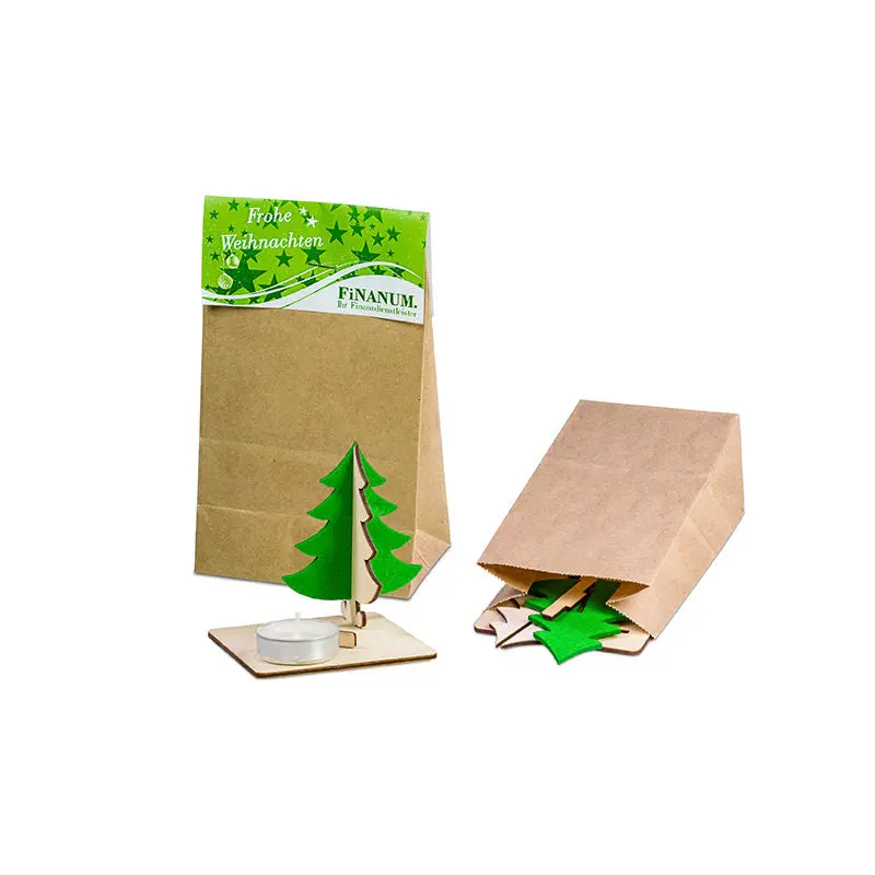 Kerzenständer Tannenbaum mit Lasergravur – Festliches Dekor für Zuhause