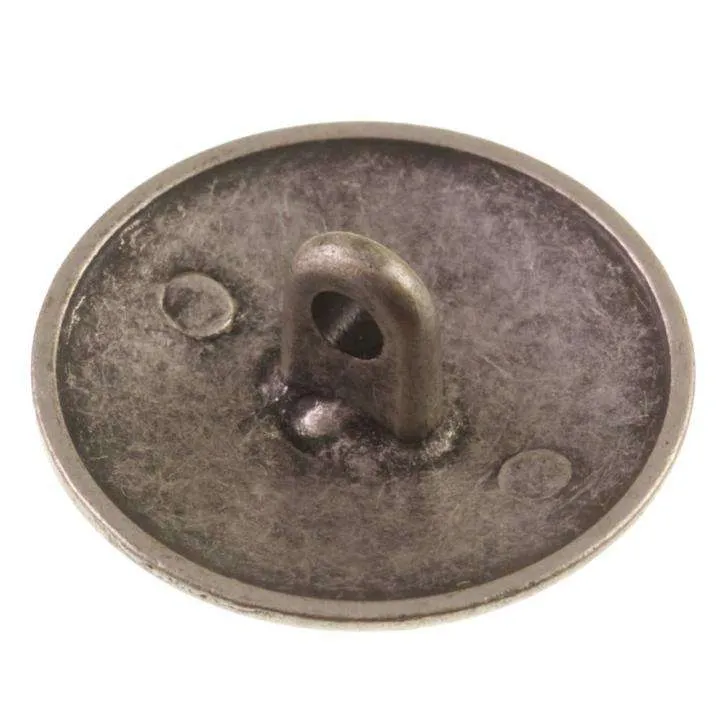 Metallknopf Wappenoptik Silber-Grau – Uniformknopf MK-159AS