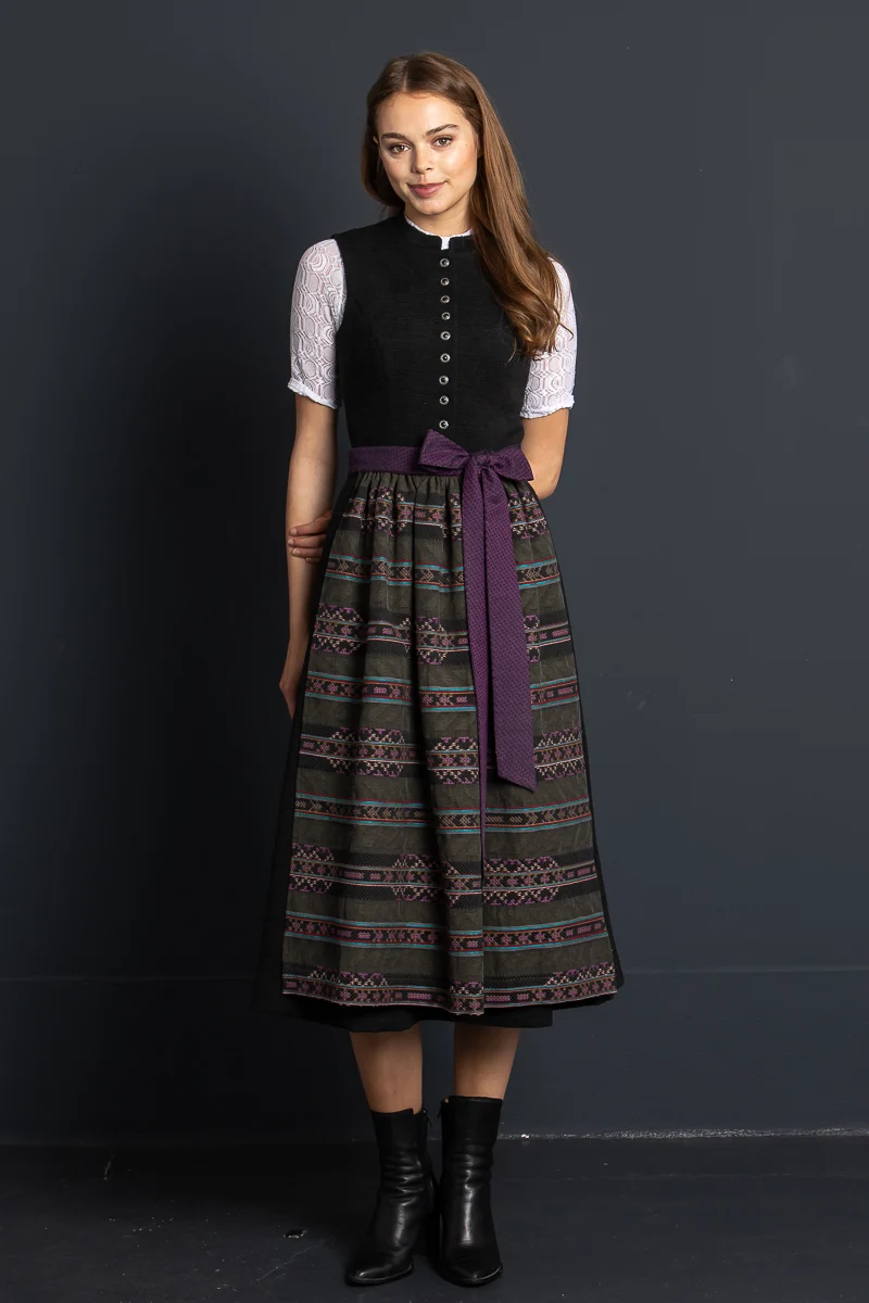 Almliebe Dirndl Bräurosl schwarz