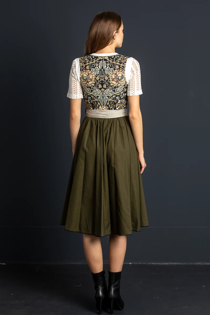 Sportalm Dirndl Freiendorf gemustert blau