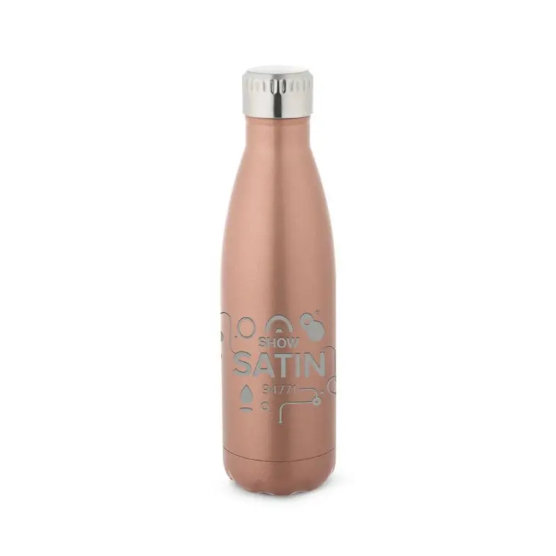 SHOW SATIN Edelstahl-Trinkflasche 540ml - Elegantes Champagner-Finish