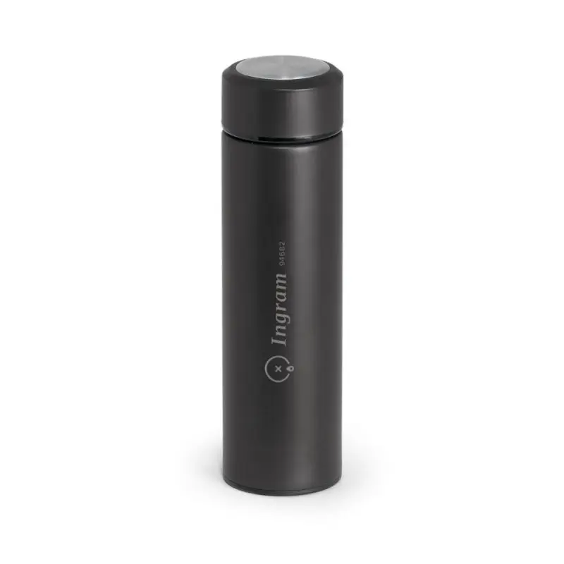 Schwarz INGRAM 470ml Edelstahl-Thermokanne, kompakt und elegant