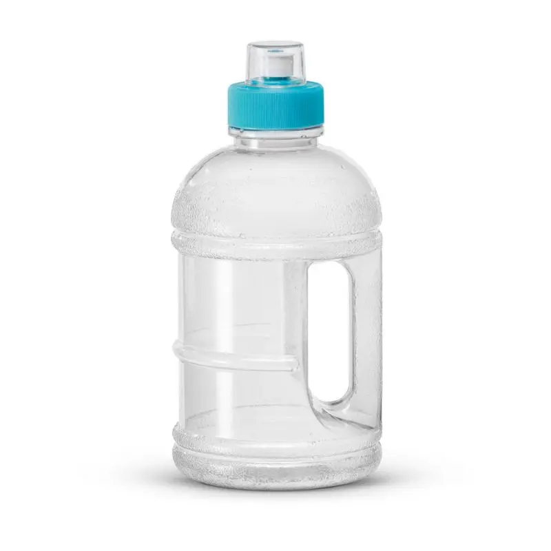 RAMON Große Klare Trinkflasche, 1250 ml, Transparent & Wiederverwendbar