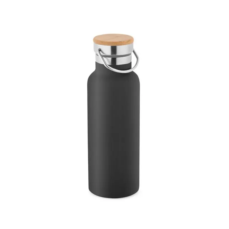 RAGNAR Isolierflasche aus Edelstahl, 570 ml - Schwarz, Wasserflasche BPA-frei