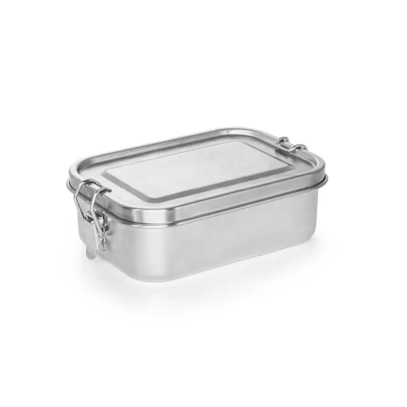 ALLSPICE Robuste Lunchbox, 750 ml Luftdichte Box, 90% Recycelt - Satinsilber