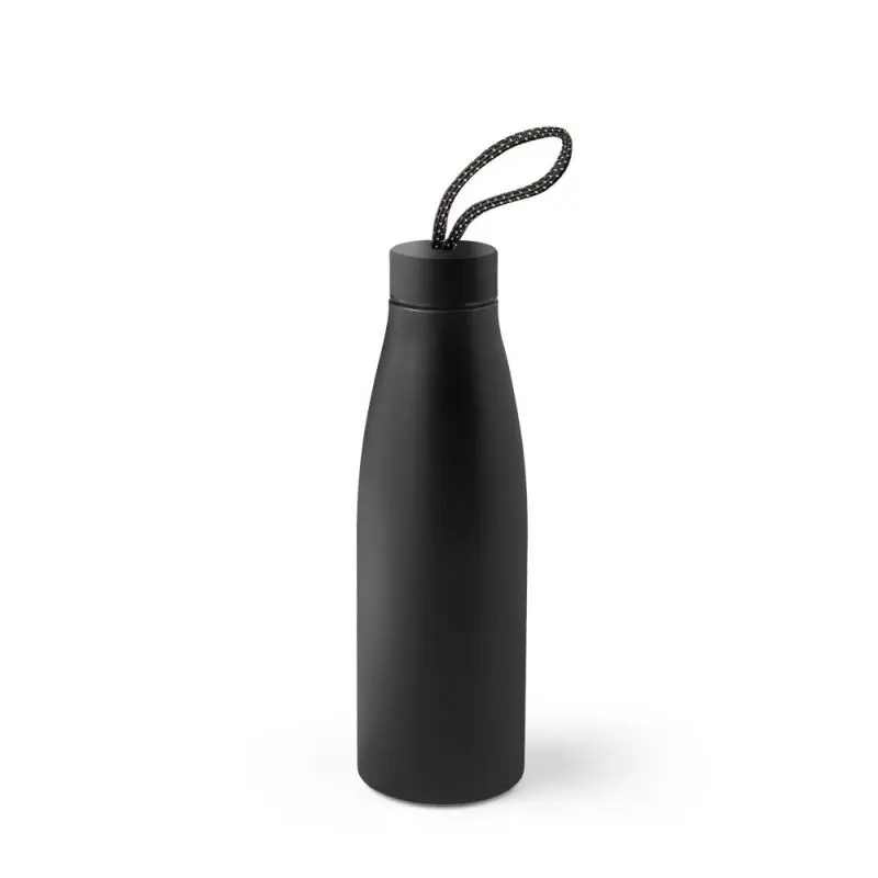 MORGAN Trinkflasche aus recyceltem Edelstahl 710 ml in Schwarz - Umweltfreundlich