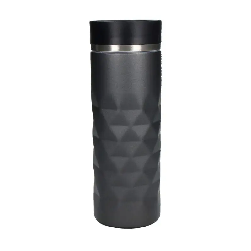 Diamond Thermobecher 500ml in Grau-Silber: Elegant, Isolierend & Praktisch