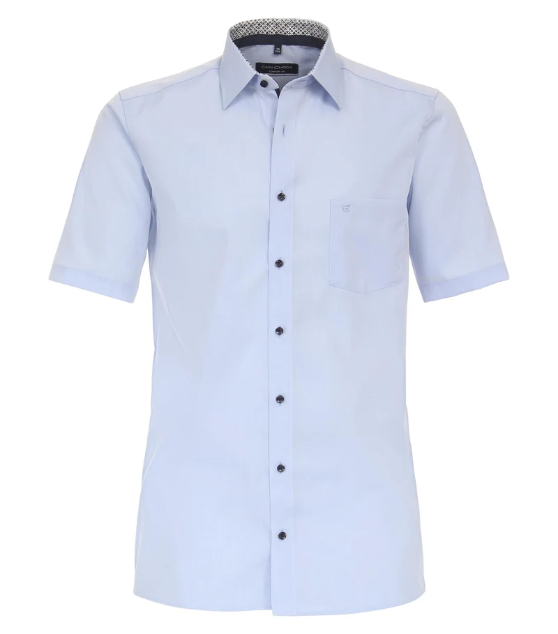 Casa Moda Kurzarm Business Hemd Hellblau