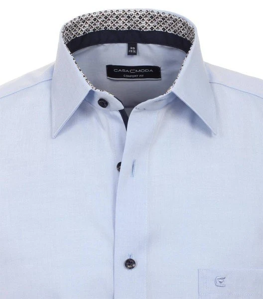 Casa Moda Kurzarm Business Hemd Hellblau