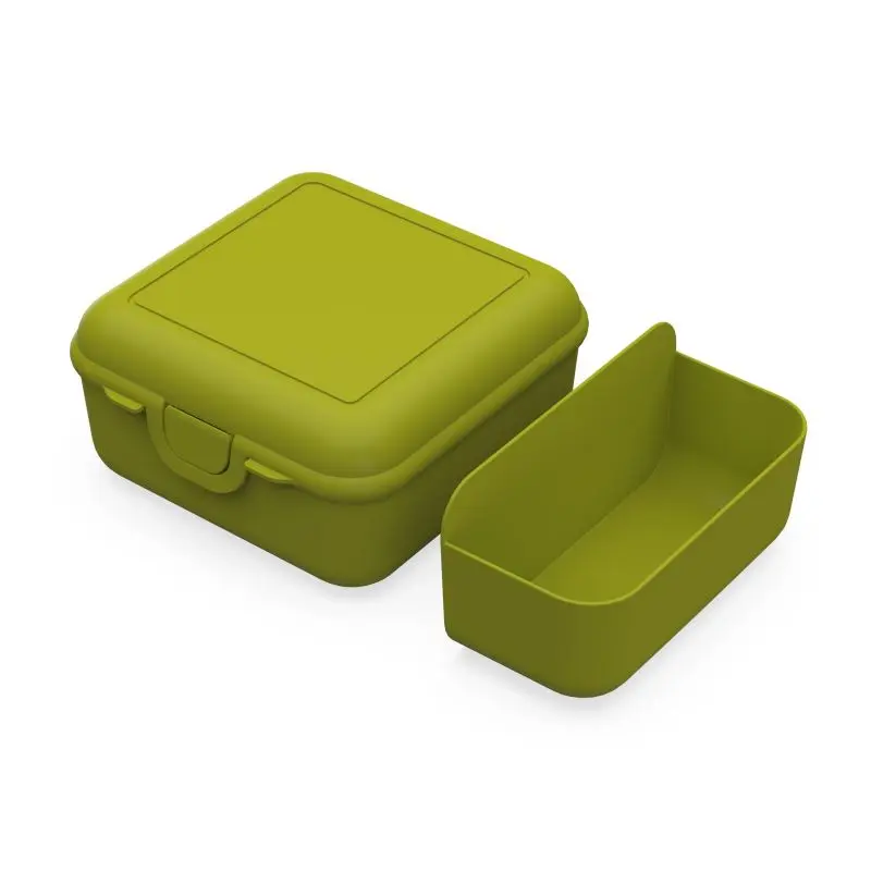 Cube Deluxe Vorratsdose mit Trennschale in Lemon – Farbenfroh & Praktisch