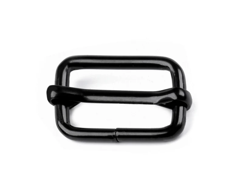 Gurtschieber mit Steg, schwarz- 20mm