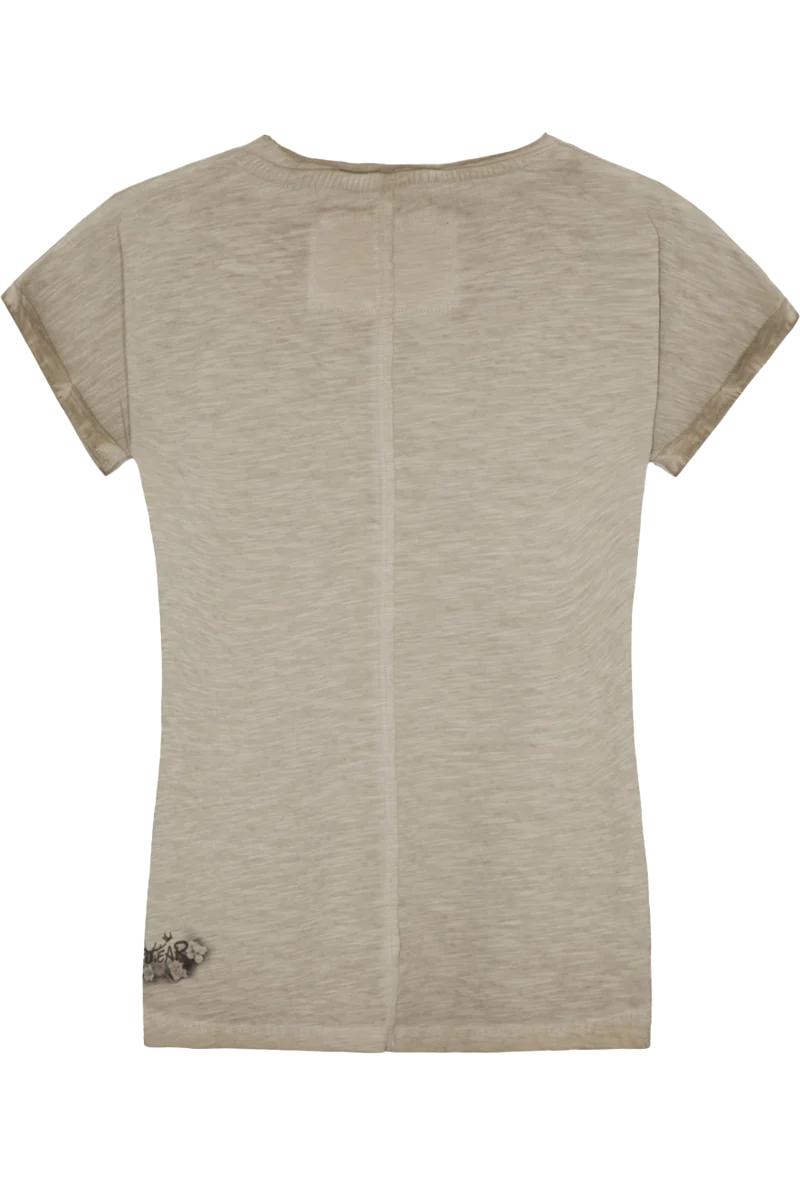 Damen T-Shirt 'Camping Girl' mit Pailletten