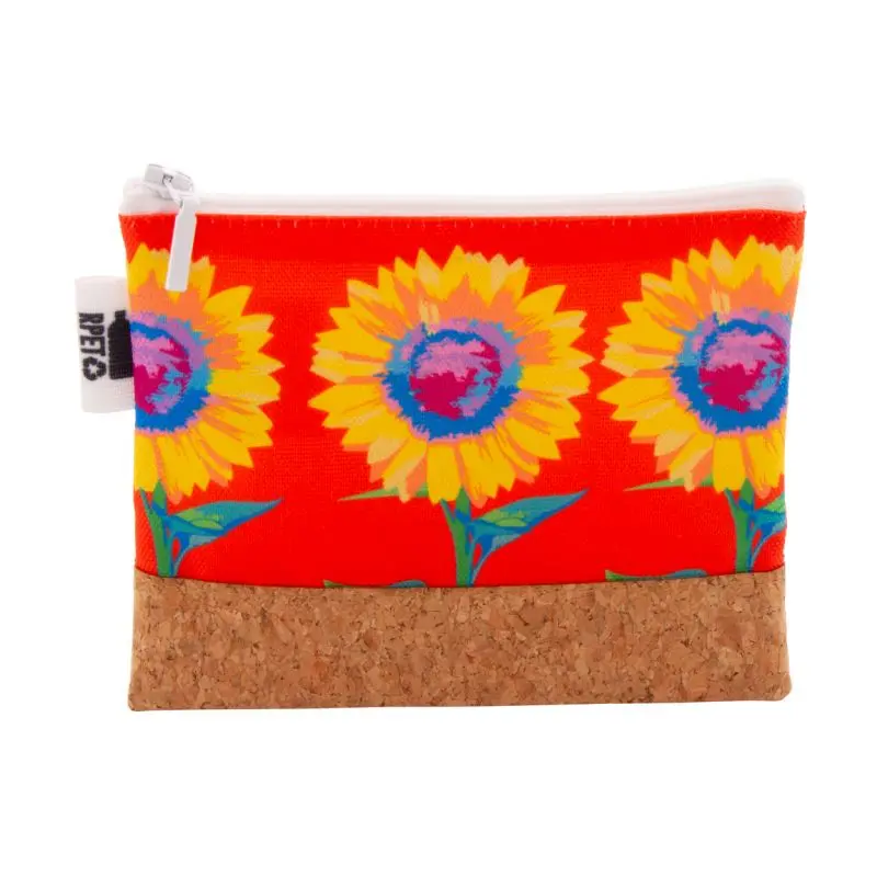 CreaBeauty Cork S RPET Maßgefertigte Schminktasche - Weiß, 100 Zeichen