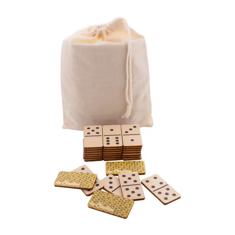 Maltese Custom Domino-Spielset – Natürlich & Personalisierbar