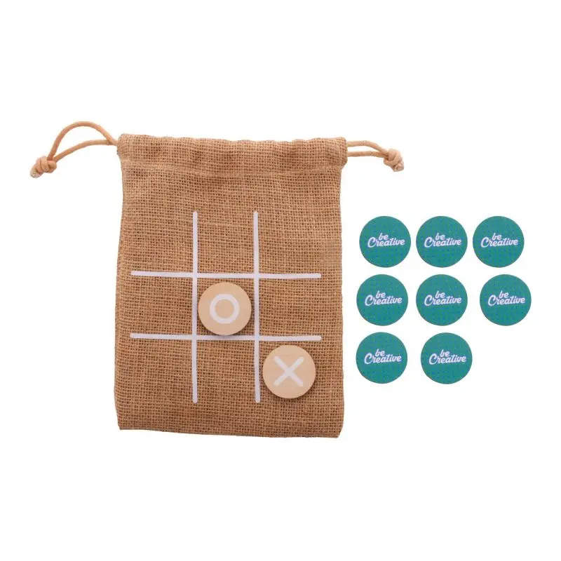 JUX Creative Tic-Tac-Toe in Naturholz - Dekoratives und unterhaltsames Strategiespiel