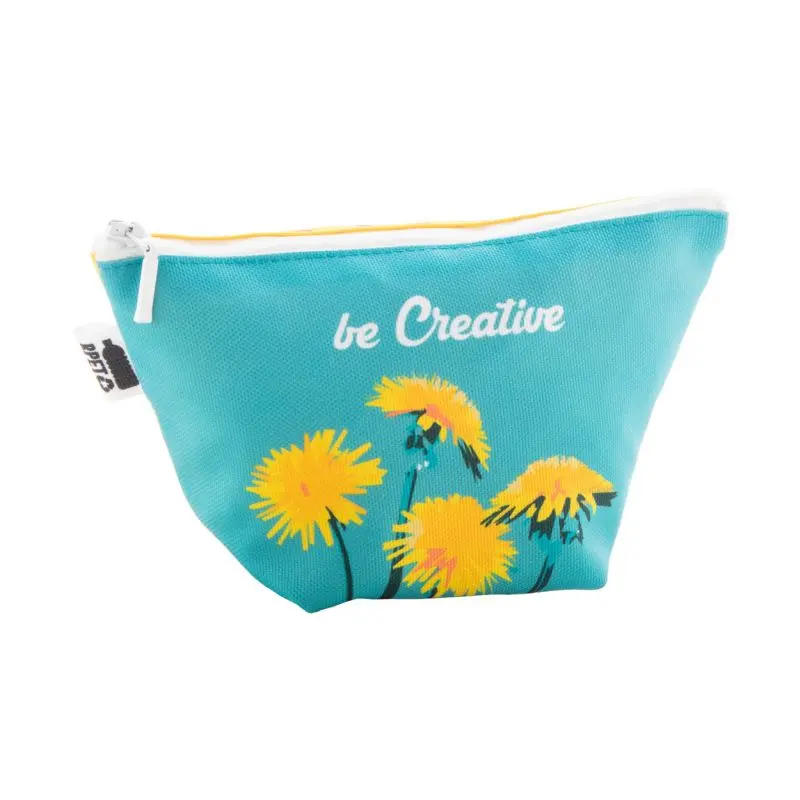 CreaBeauty Trapez S Personalisierte Make-Up Tasche - Weiß, 100 Zeichen