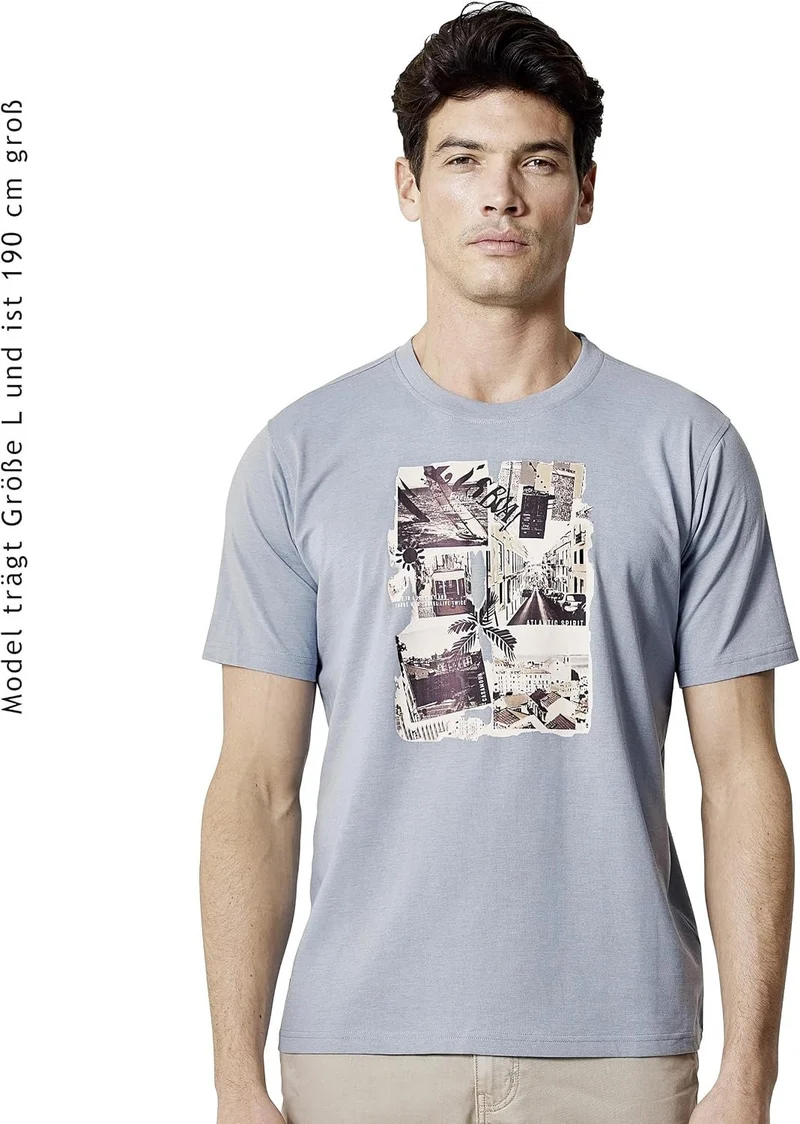 Casa Moda Rundhals T-Shirt petrol