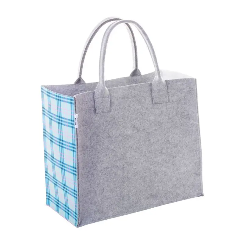 Graue CreaFelt Shop B Individuelle Einkaufstasche – personalisierbar und elegant