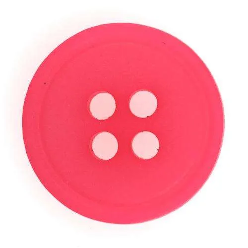 Blusenknopf 4-Loch Rot – Kunststoffknopf BL-7