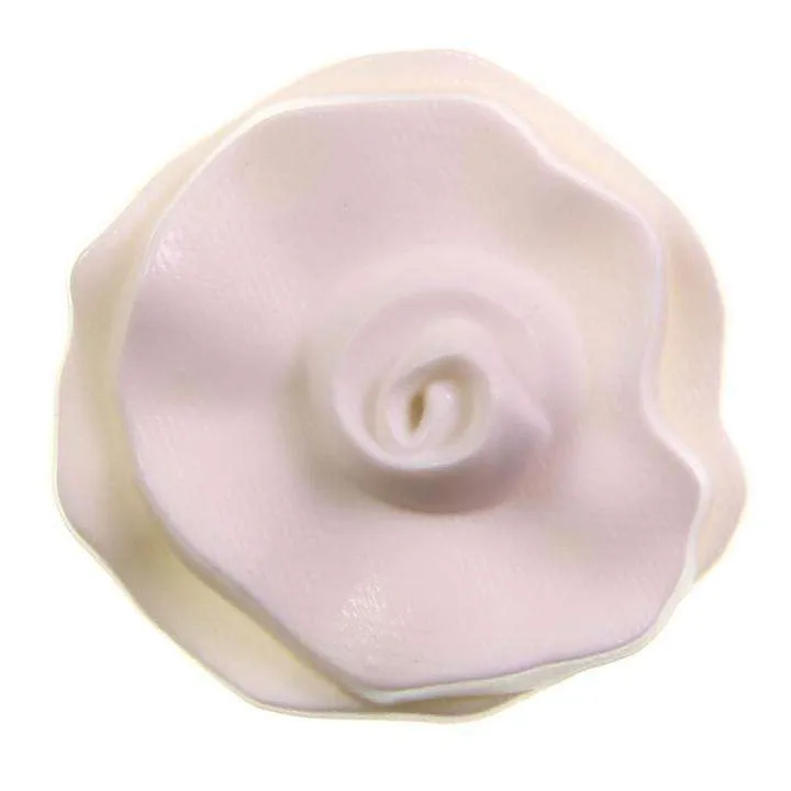 Blumenknopf Weiß – Kunststoffknopf KW-157
