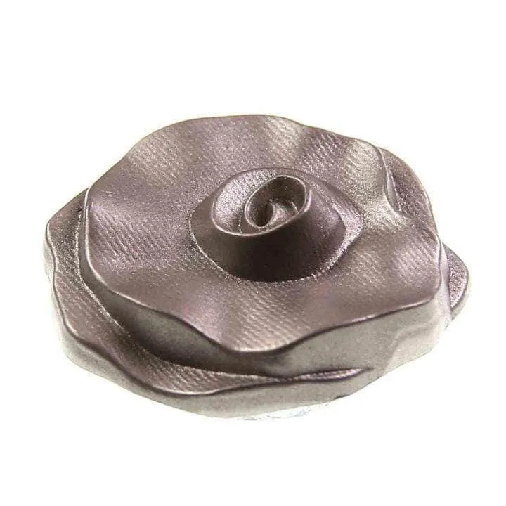 Blumen-Knopf Silberfarben 12–25 mm – Kunststoffknopf KG-157