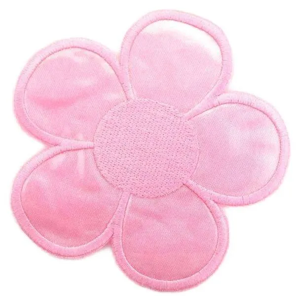 Blumen Applikation Rosa – Stoffapplikation AM-49