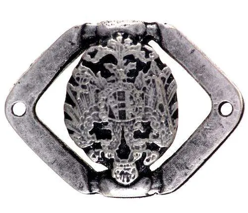 Applikation Adler Silberfarben – Metall zum Annähen TA-61