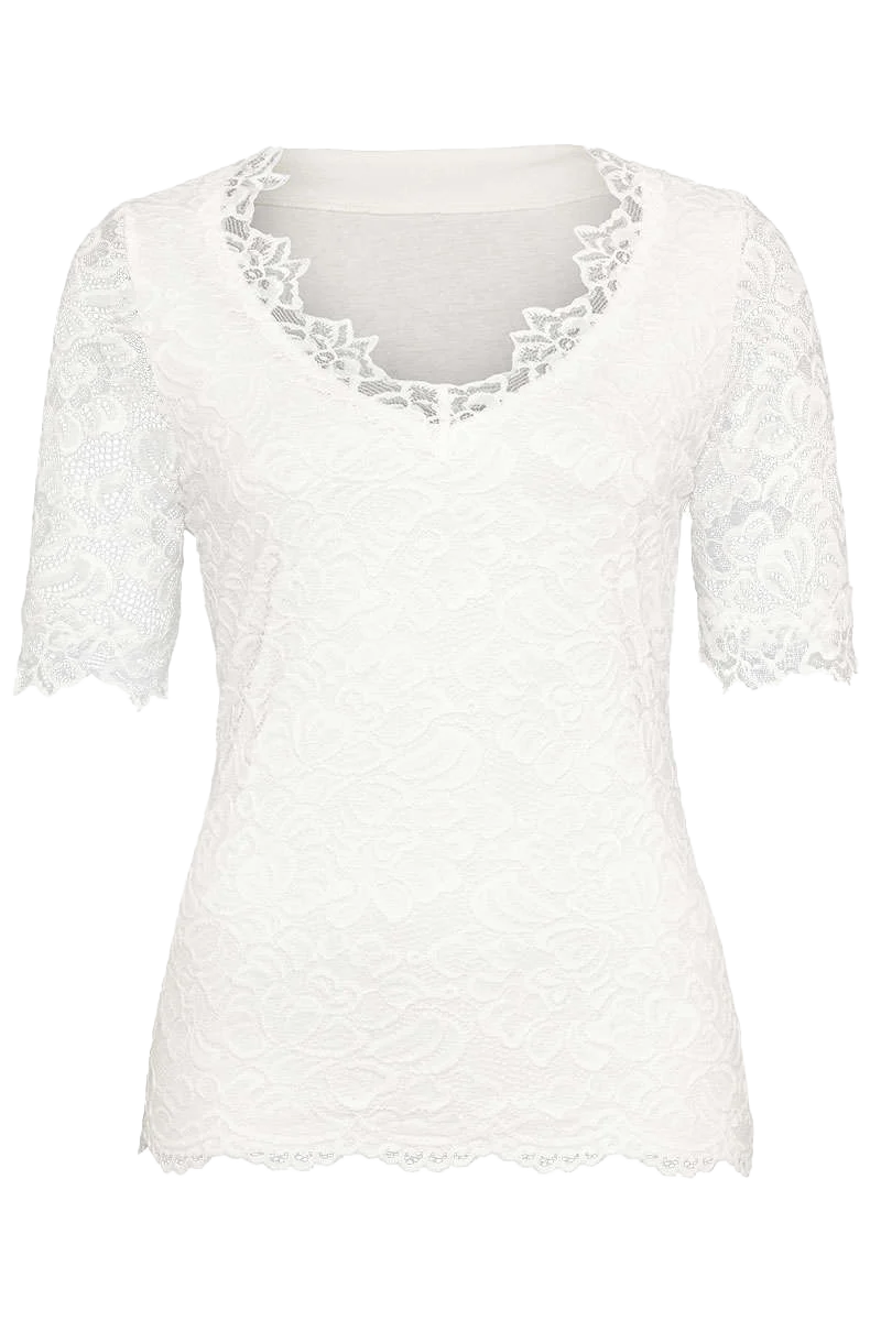 Damen Trachten T-Shirt Spitze