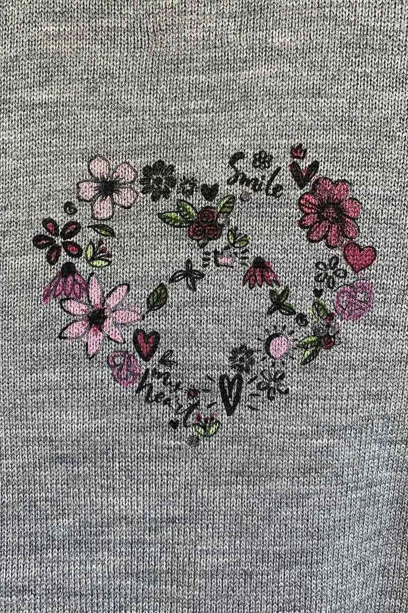 Damen Trachten Strickjacke mit Rosa Rändchen