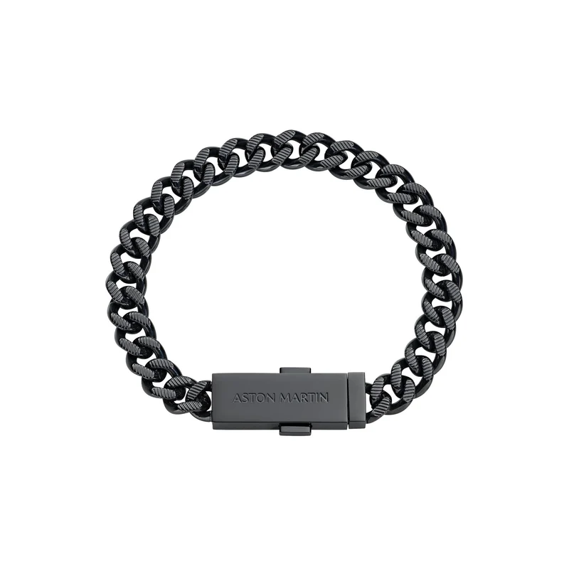 Aston Martin Armband Herren AML ICON Edelstahl Schwarz MJIUF5BL3