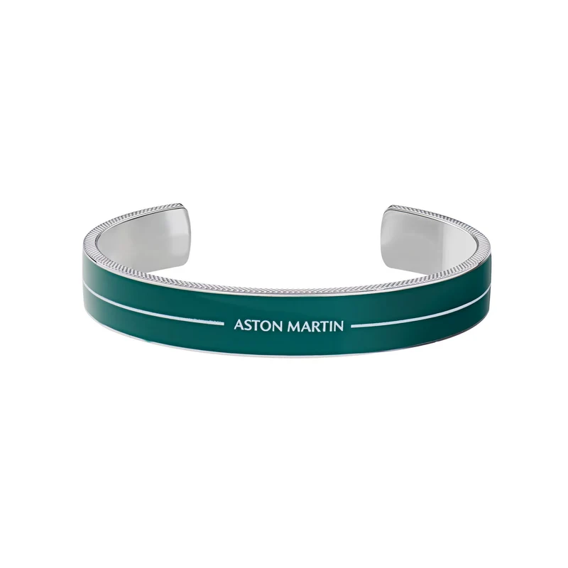 Aston Martin Armband Herren AML ICON Edelstahl Emaille Grün MJITF5BL1