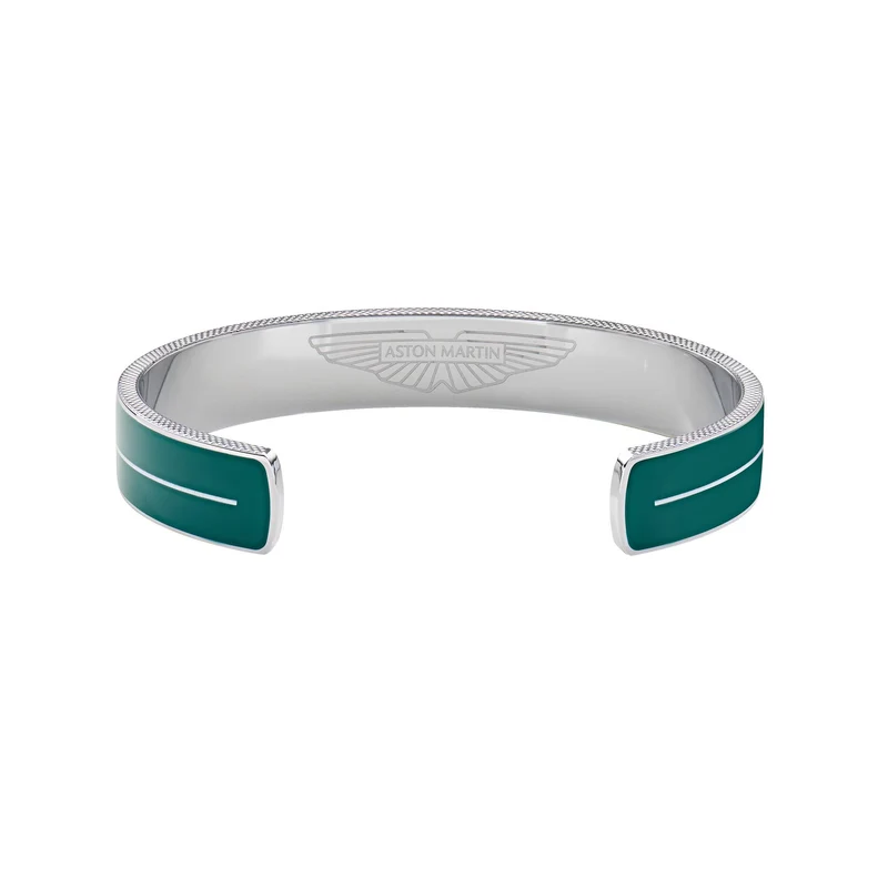 Aston Martin Armband Herren AML ICON Edelstahl Emaille Grün MJITF5BL1
