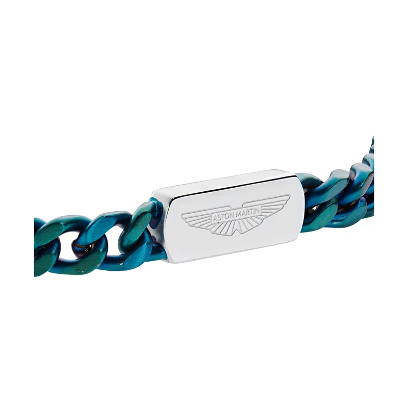 ASTON MARTIN Armband Herren AML ICON Edelstahl Grün/Silber MJIUF5BM5