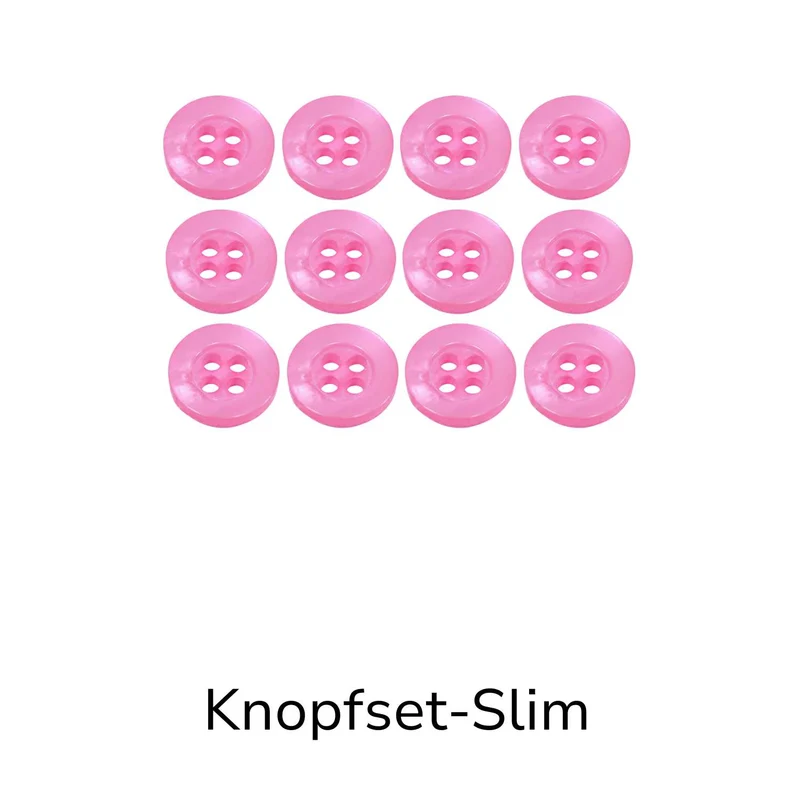 Hemdknopf-Set rosa – Komplettlösung (11 mm / 12 mm)
