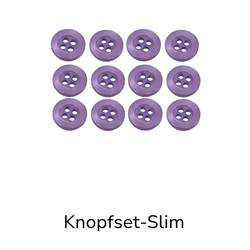 Hemdknopf-Set Lila – Komplettlösung (11 mm / 12 mm)