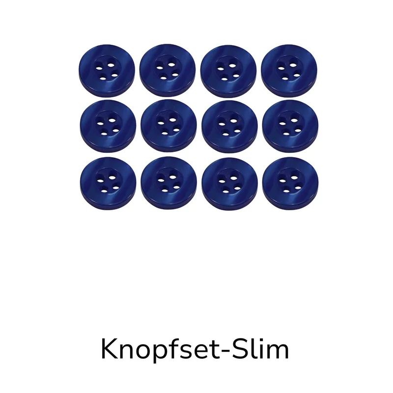 Hemdknopf-Set dunkel-Blau – Komplettlösung (11 mm / 12 mm)