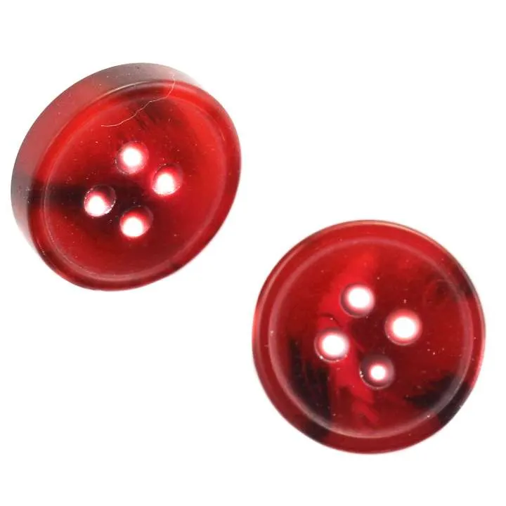 Hemdknopf Rot – Hornimitatknopf HEMD-4