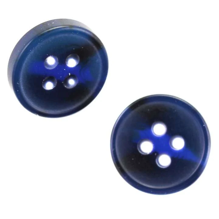 Hemdknopf Blau – Hornimitatknopf HEMD-4