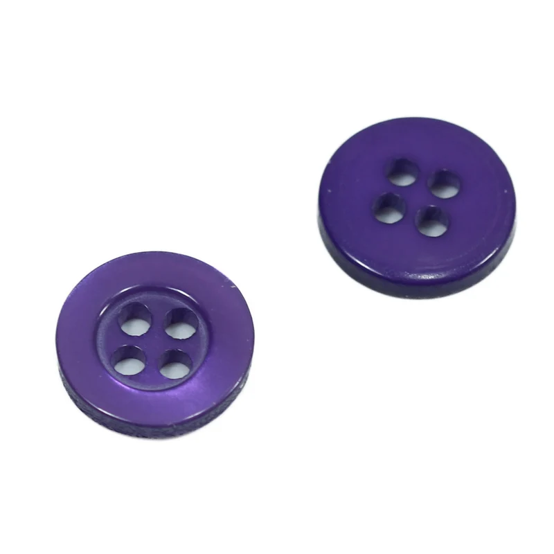 Hemdknopf Perlmuttimitat Violett 9-11-12,5 mm – Perlmuttimitatknopf HEMD-1