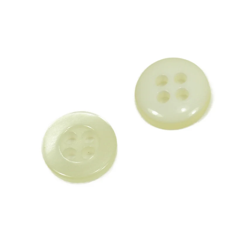 Hemdknopf Natur 9-11-12,5 mm – Perlmuttimitatknopf HEMD-1