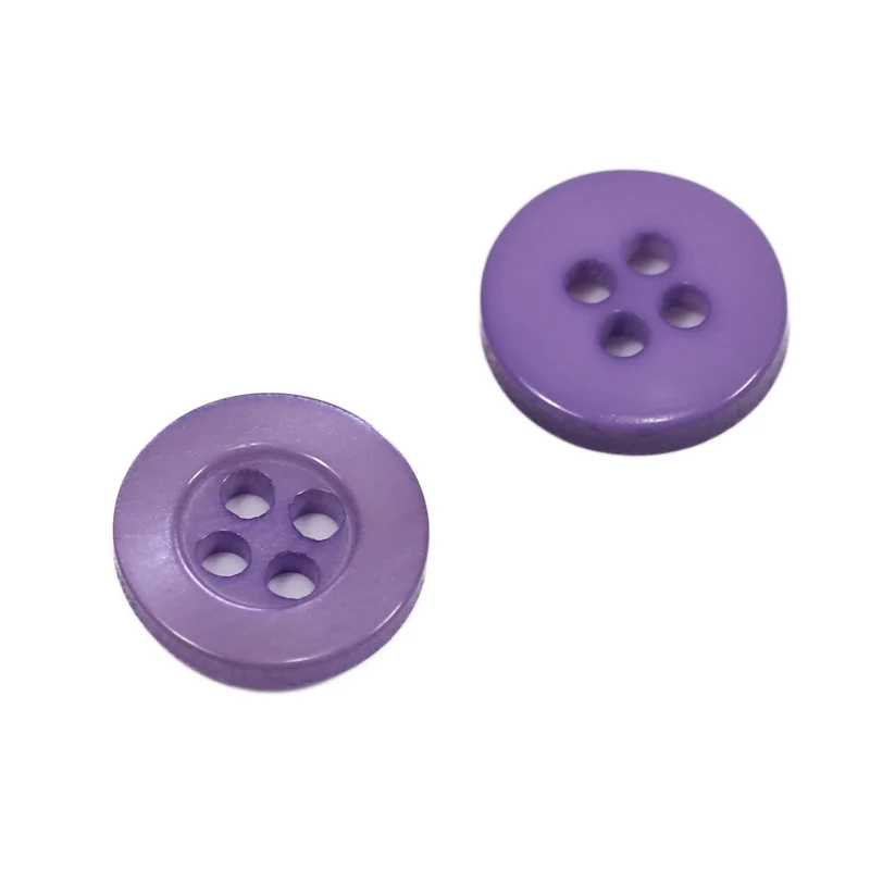 Hemdknopf Hell-Lila 9-11-12,5 mm – Perlmuttimitatknopf HEMD-1