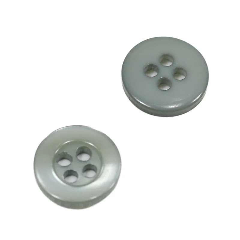 Hemdknopf Grau 9-11-12,5 mm – Perlmuttimitatknopf HEMD-1