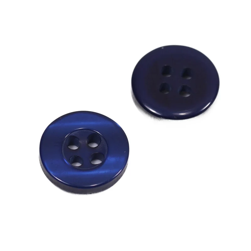 Hemdknopf Dunkelblau 9-11-12,5 mm – Perlmuttimitatknopf HEMD-1
